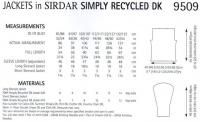 Knitting Pattern - Sirdar 9509 - Simply Recycled DK - Jackets